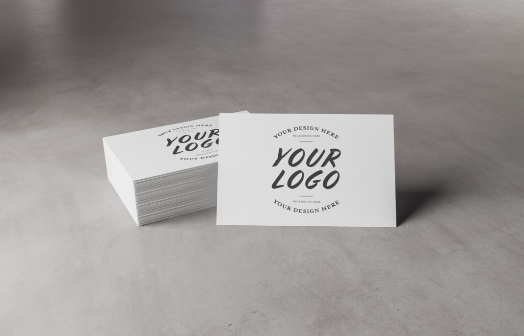 business card font